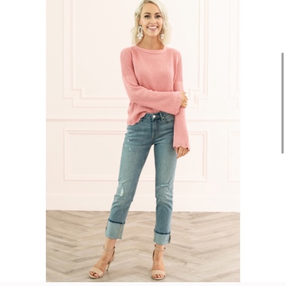 Rachel Parcell Pink Sweater NEW with tags - Picture 3 of 5